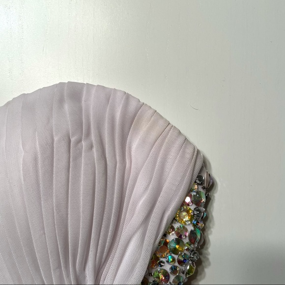 LA FEMME STRAPLESS GOWN W/ SIDE LEG SLIT - Picture 6 of 8